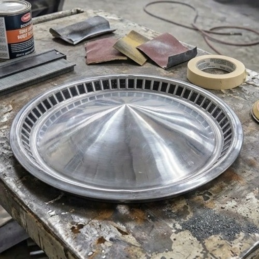Vintage Plymouth Fury Belvedere Hubcap Silver Wheel Cover Retro Car Part